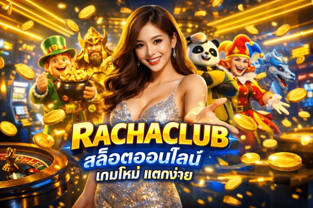 RACHACLUB สล็อตออนไลน์ เกมใหม่ แตกง่าย รับโบนัสเต็มอิ่ม